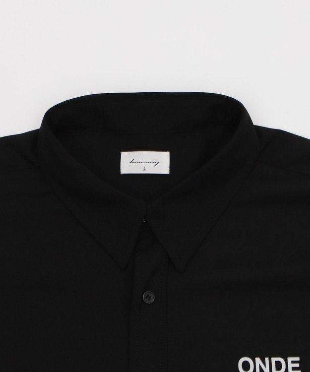 WEGO アムンゼンフォトプリントBIGシャツ（SS） ブラック