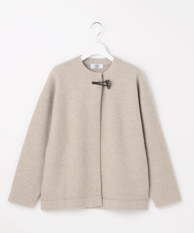 J.PRESS LADIES L RACOON カーディガン ベージュ系