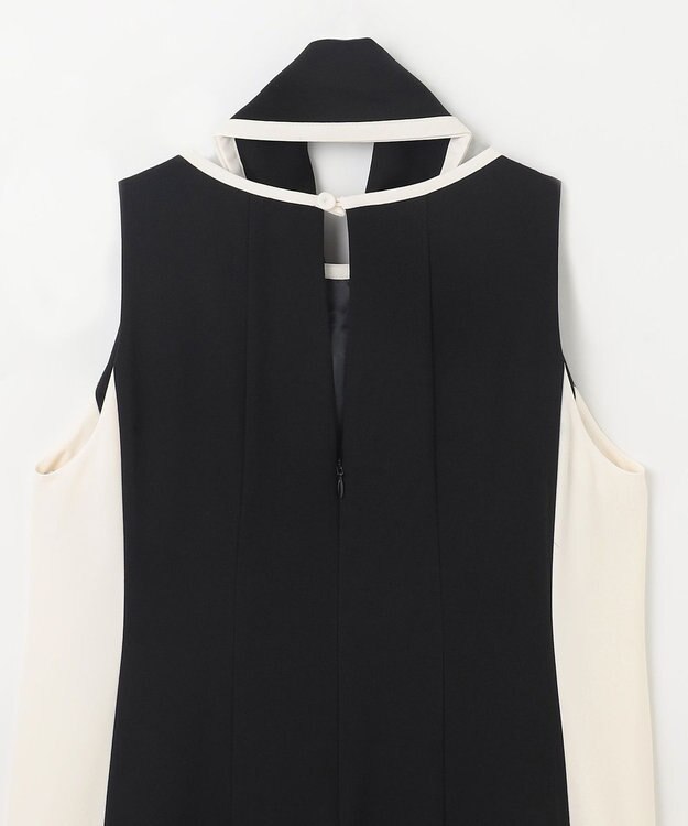 GRACE CONTINENTAL バイカラーフレームドレス ブラック