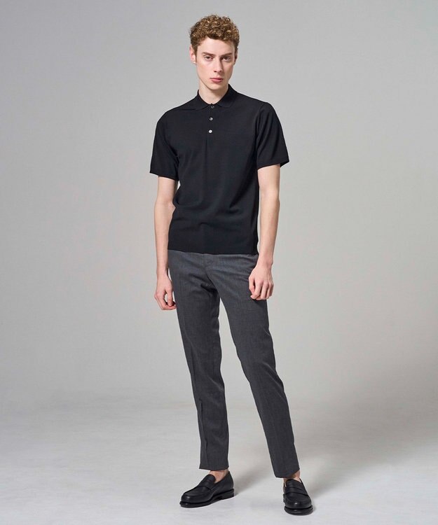 JOSEPH HOMME 【新色追加】リュクスレーヨン　ポロニット ブラック系