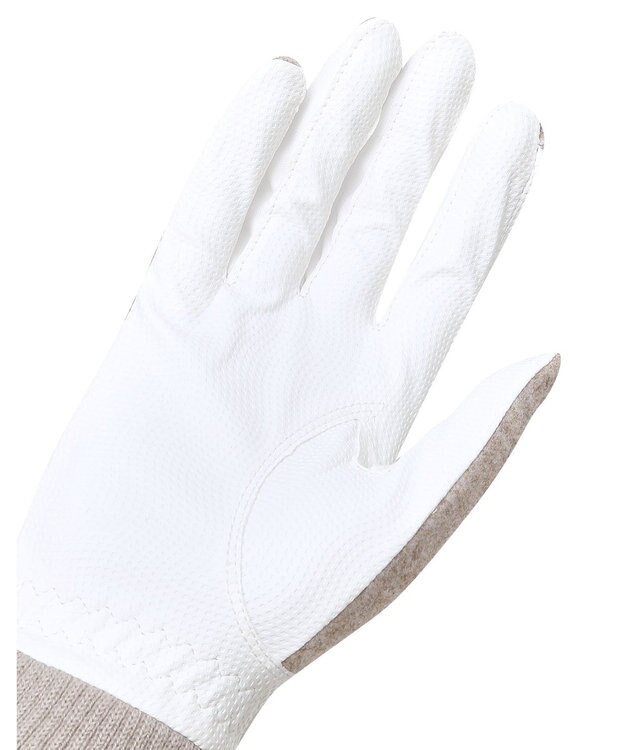DAKS 【DAKS GOLF】ニット＆羊革グローブ ベージュ