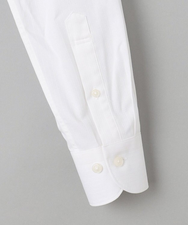 GOTAIRIKU 春夏向け【形態安定】SUMMERPREMIUMPLEATS_スナップダウン 長袖ドレスシャツ ホワイト系1
