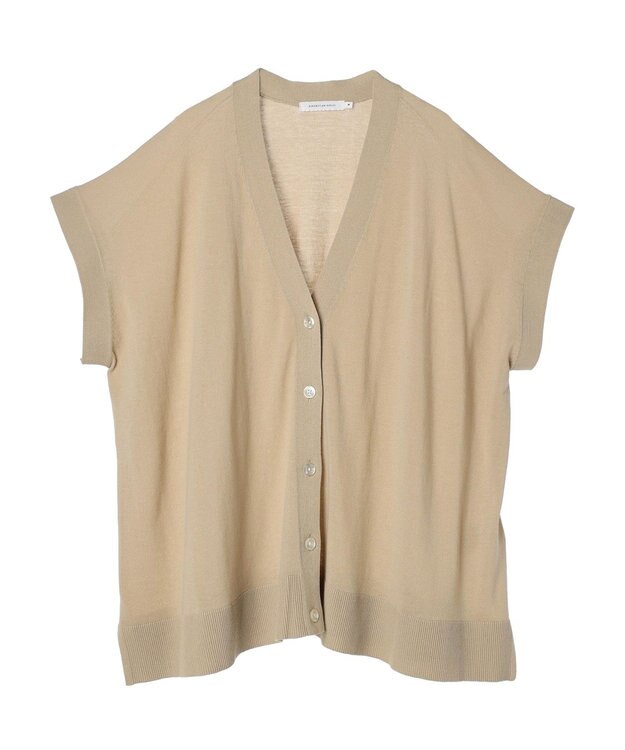 AMERICAN HOLIC 接触冷感Ｖネックニットカーディガン Beige