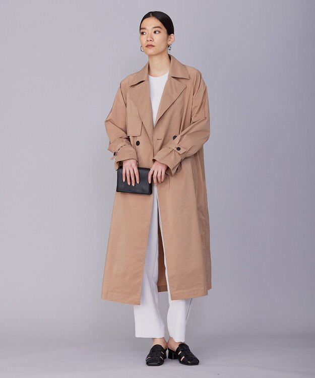 ICB メモリートレンチ コート レディッシュブラウン系