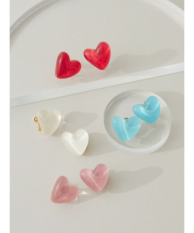 Green Parks ・ＨＡＬＦ　ＴＩＭＥ　ハートイヤリング White