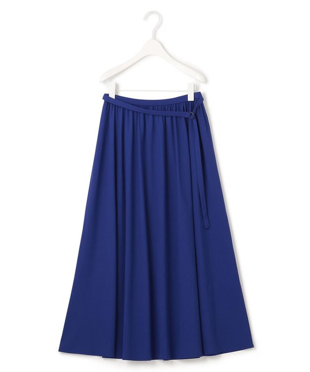 ICB 【接触冷感・UVカット・速乾・洗える】マットスキューバ フレアスカート ロイヤルブルー系