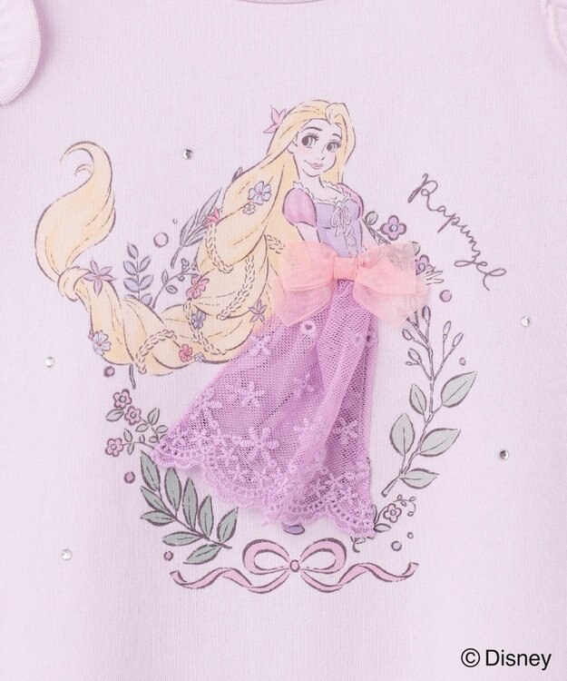 ANY KIDS 【ディズニープリンセス】アート Tシャツ ラベンダー<ラプンツェル>