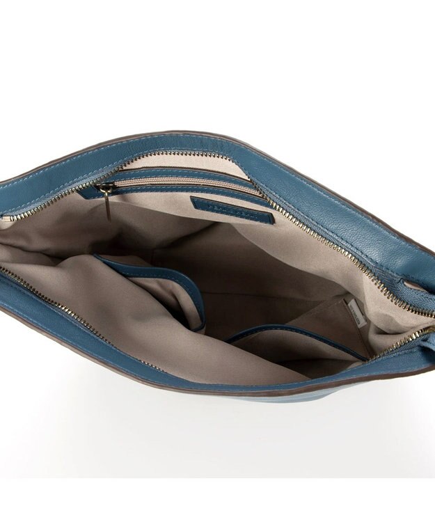 UNBILLION アトランタ ATLANTA / やぎ革軽量バケツ型ショルダー ブルー