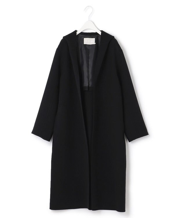 ICB ウールリバーフーデットコート ブラック系