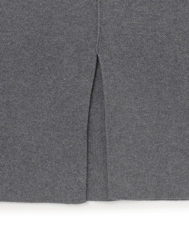 UNFILO ナローライン ニットスカート チャコール