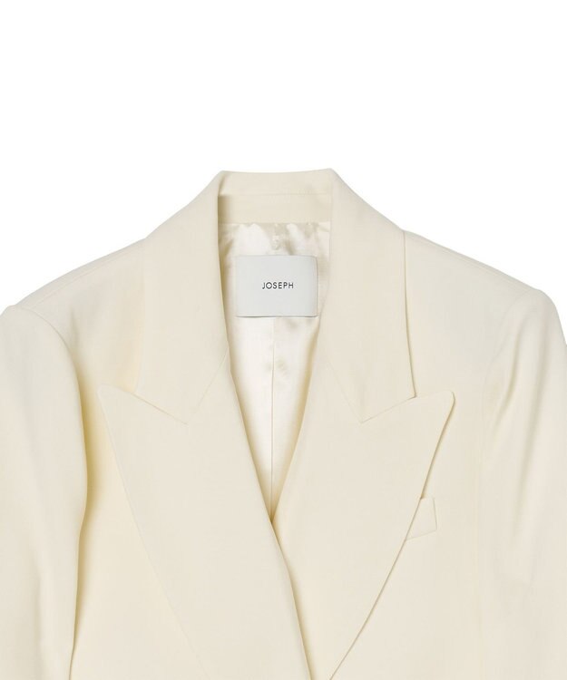 JOSEPH 【FOUNDATIONS】コンフォートキャディー ダブルブレストジャケット Ivory