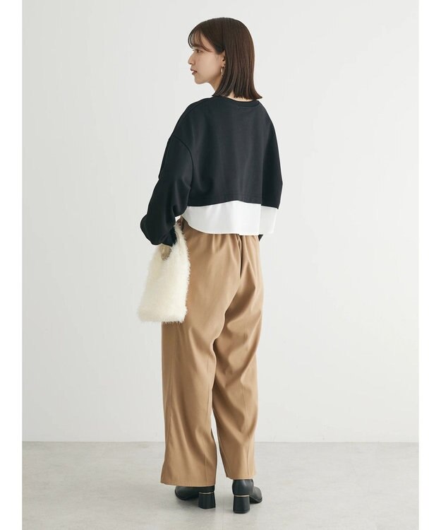 Green Parks ・ＥＬＥＮＣＡＲＥ　ＤＵＥレイヤードウラケプルオーバー Black