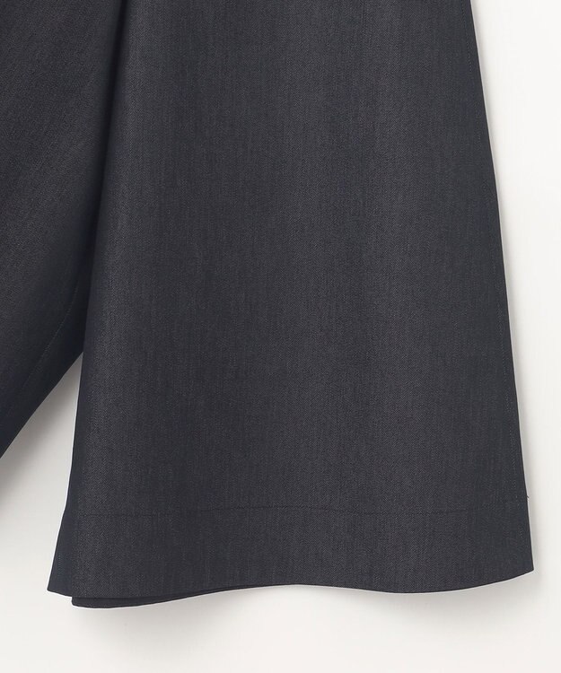 組曲 【洗える】デニムライクギャバ パンツ ネイビー系