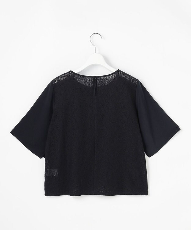 自由区 S テクスチャージャージーレーシー カットソー ネイビー