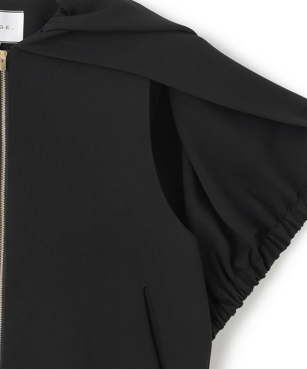 BEIGE， 【洗える】REIBAUD / ノーカラージャケット Black