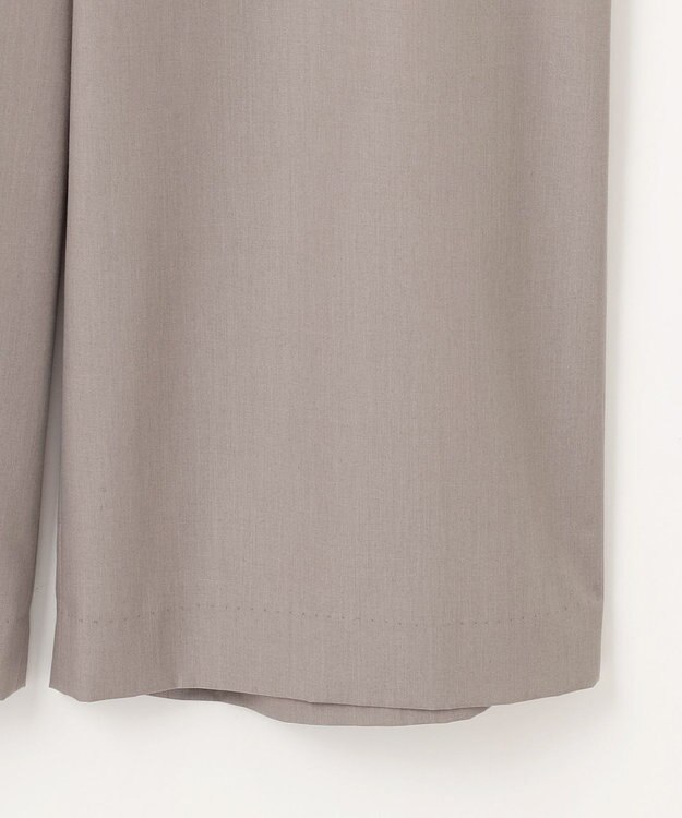 J.PRESS LADIES S 【洗える】ソフトシャンブレー クロップド パンツ モカ系