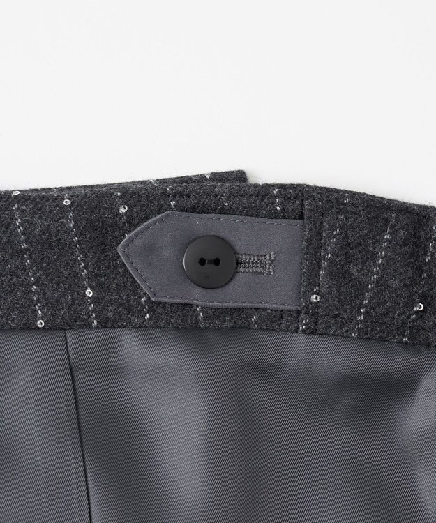 23区 S 【エステータ】ストライプシークイン ビスチェ グレー系