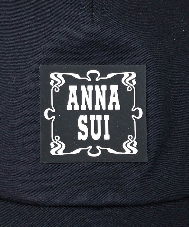 AURORA 【 ANNA SUI（アナ スイ）】マイメロディ&クロミ 刺しゅうブローチ付きキャップ ブラック