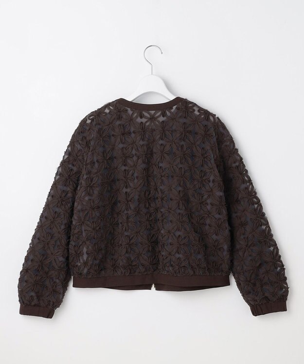 自由区 S 【SHIHOさん着用・展示会人気No.1・こだわり素材】テープエンブロイダリー ブルゾン ブラウン