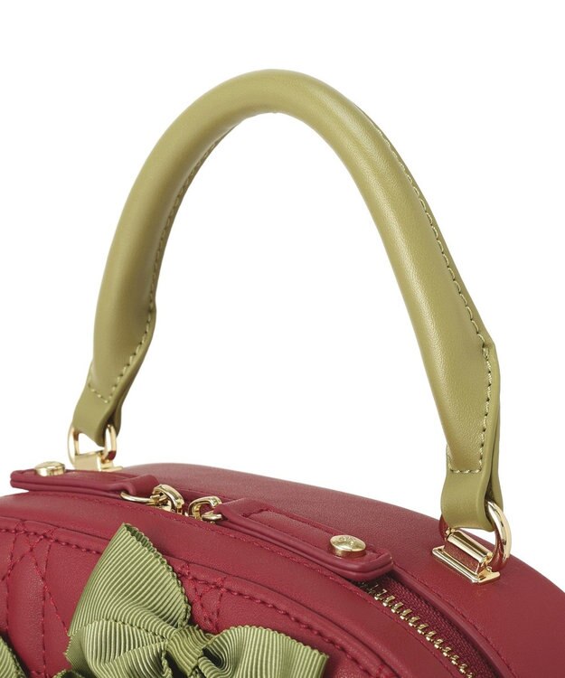 Maison de FLEUR いちごショルダーバッグ Red