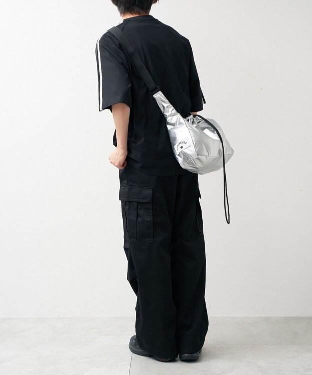 WEGO 【CONVERSE/ユニセックス着用ITEM】別注CONVERSEドローコードショルダーバッグ シルバー