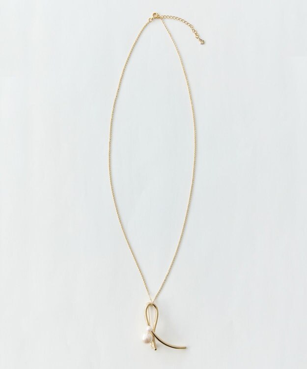 Phoebe 2wayクロスメタルパールブローチネックレス　ゴールド　セレモニー/入卒/式典 ゴールド