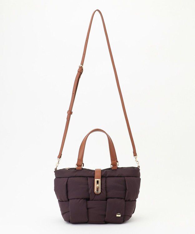 LA BAGAGERIE パデットブロック2WAYミニトート ワイン