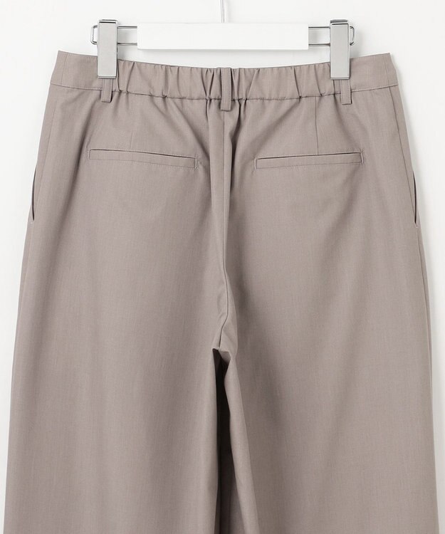 J.PRESS LADIES S 【洗える】ソフトシャンブレー クロップド パンツ モカ系