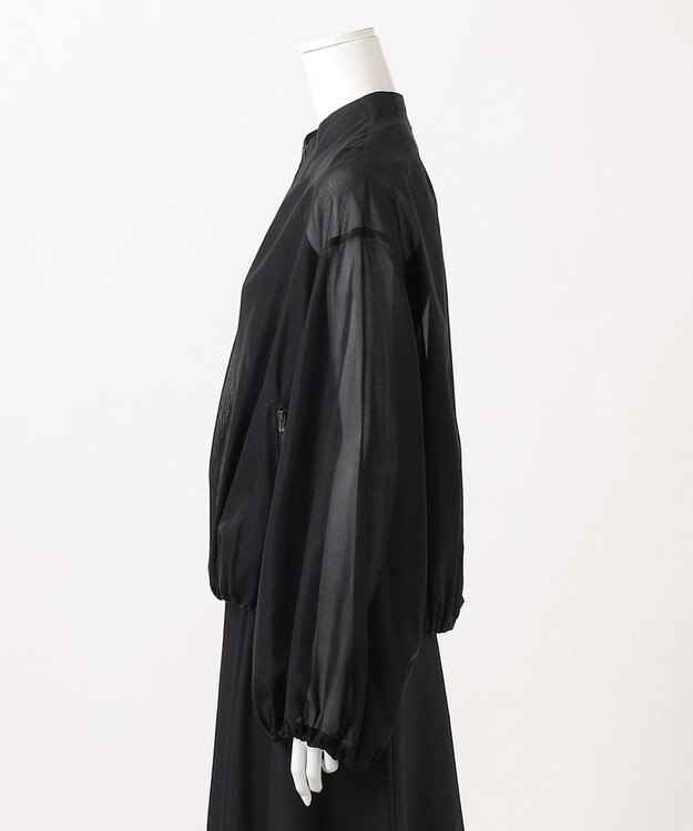 23区 【エステータ】コットンオーガンジー ブルゾン ブラック系