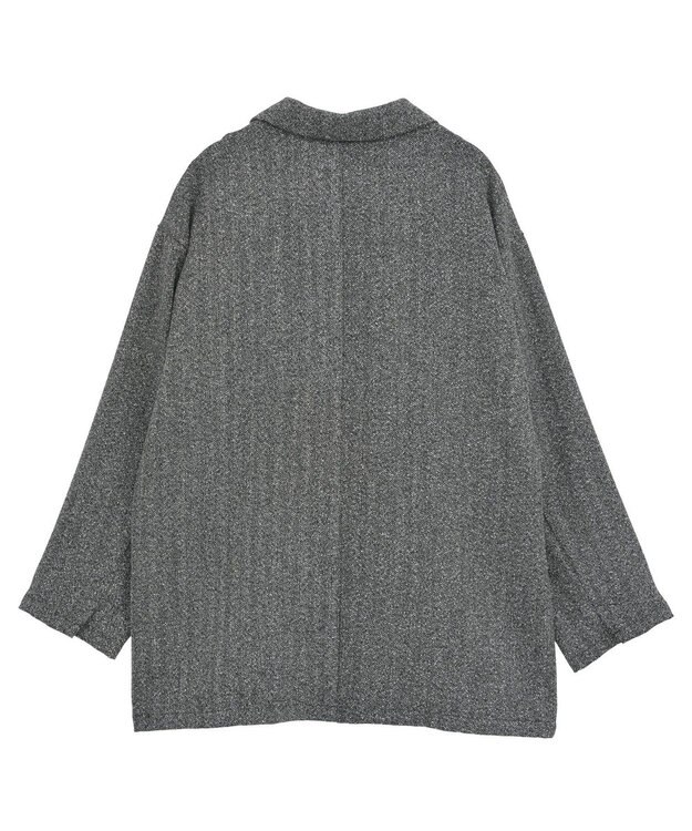 Green Parks ツイードＷオーバージャケット Black