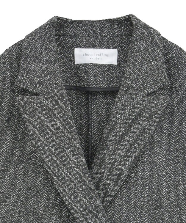 Green Parks ツイードＷオーバージャケット Black