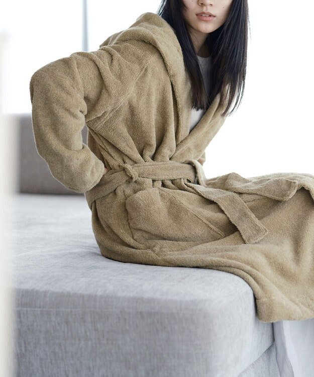SHINTO TOWEL YUKINE バスローブ Khaki