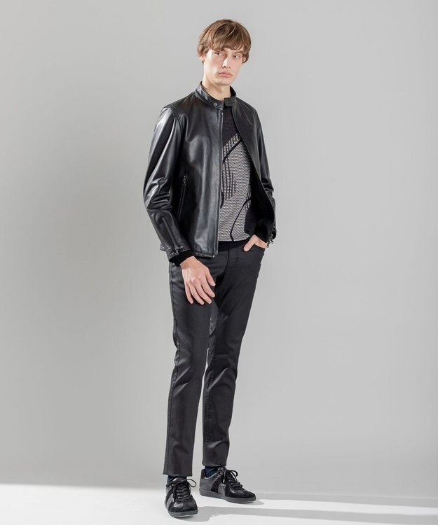 JOSEPH HOMME CRAWLING JAQUARD KNIT ブラック系5