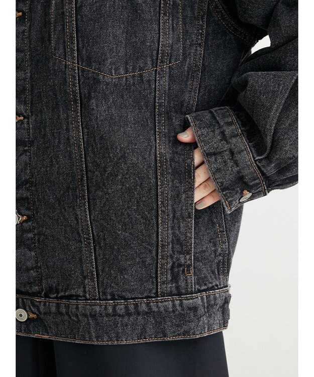 Green Parks Ｂｉｇシルエットデニムジャケット Black