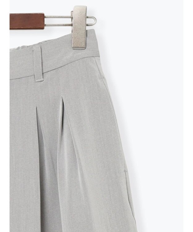 Te chichi タックワイドフルレングスパンツ グレー