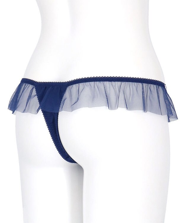 WACOAL Ｔバック ショーツ 【リボンブラ 脇すっきり】 BXB443とペア はきこみ丈あさめ ソング レディース PXB443 /ワコール コン