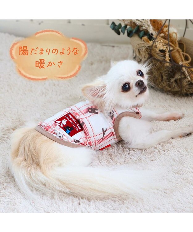 PET PARADISE リサとガスパール  ペティヒート タンクトップ チェック柄 小型犬 -