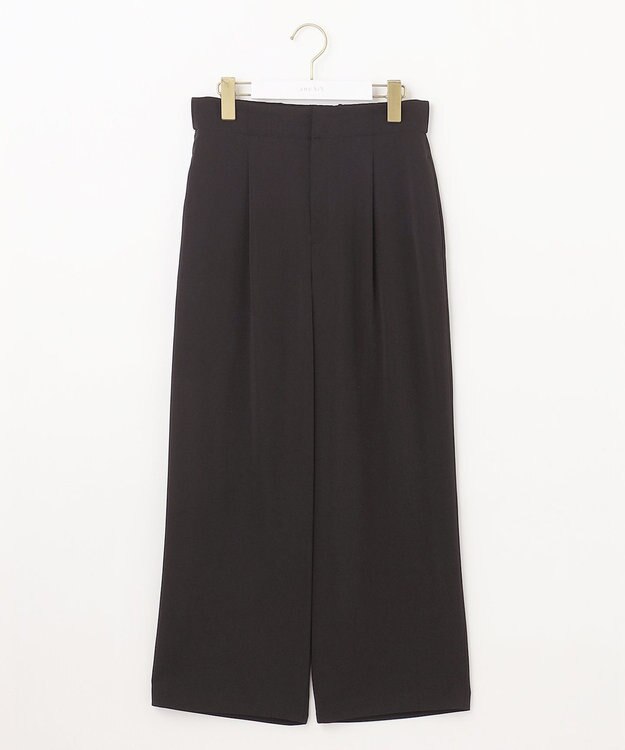 ANY SIS 【2SET】レーススリーブ ブラウス × パンツ セット ブラック