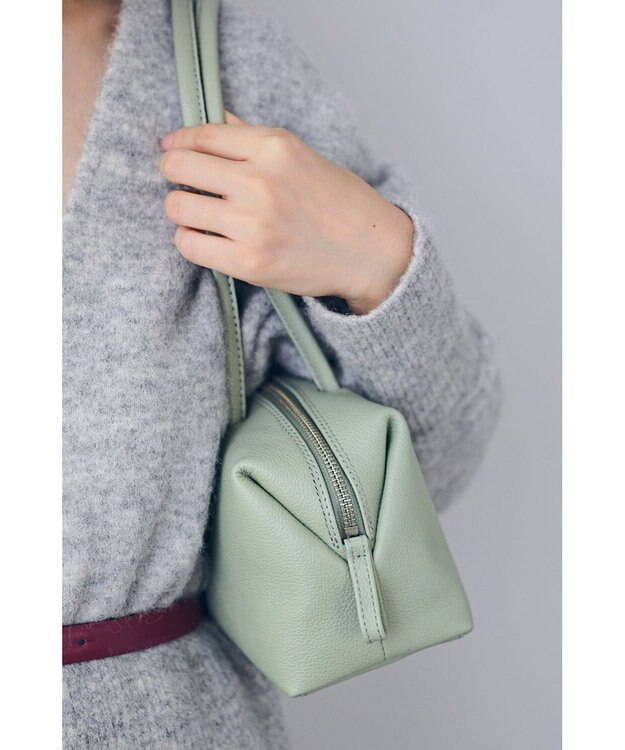 MIYABIYA 【本革・日本製】　MINI BOSTON BAG グリーン