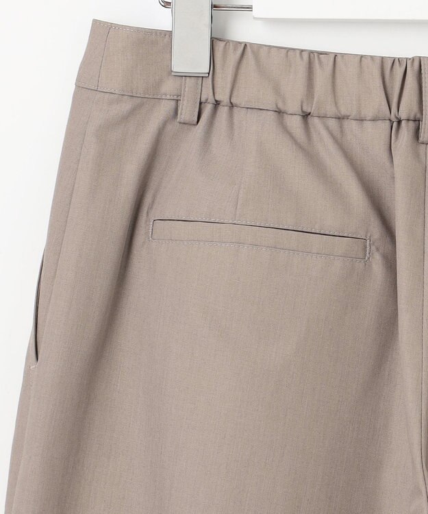 J.PRESS LADIES S 【洗える】ソフトシャンブレー クロップド パンツ モカ系