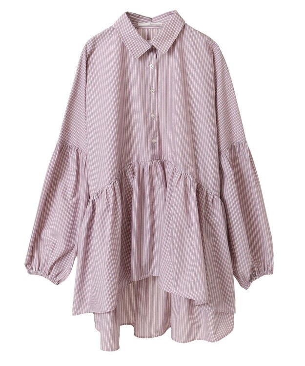 Green Parks ・ＥＬＥＮＣＡＲＥ　ＤＵＥ　ストライプシャツチュニック Pink