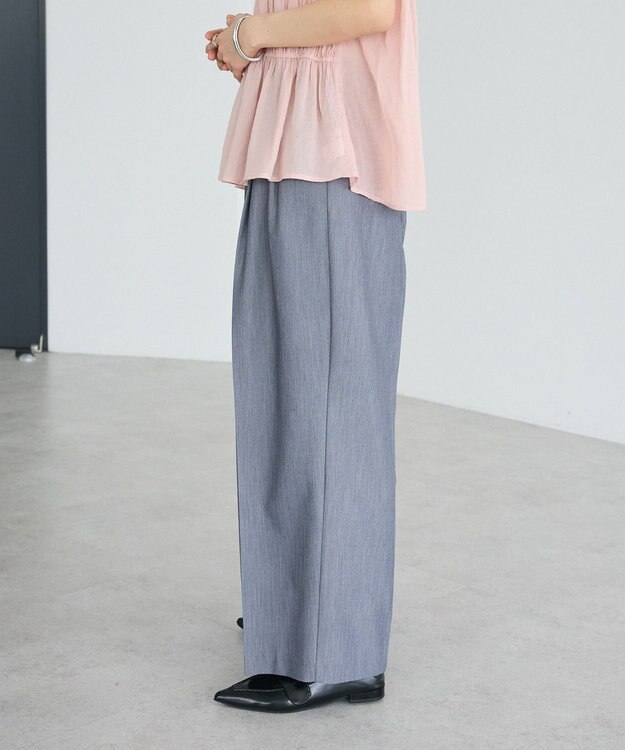 CRAFT STANDARD BOUTIQUE タックイージーワイドパンツ Gray Mixture