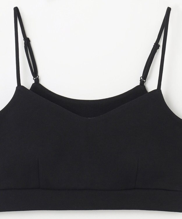 NAVE ストレッチポンチ クロップドキャミ ブラック系