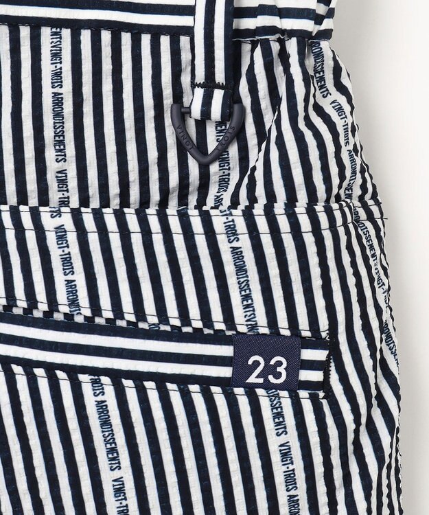 23区GOLF 【MEN】【撥水】ロゴストライプパンツ ネイビー系2