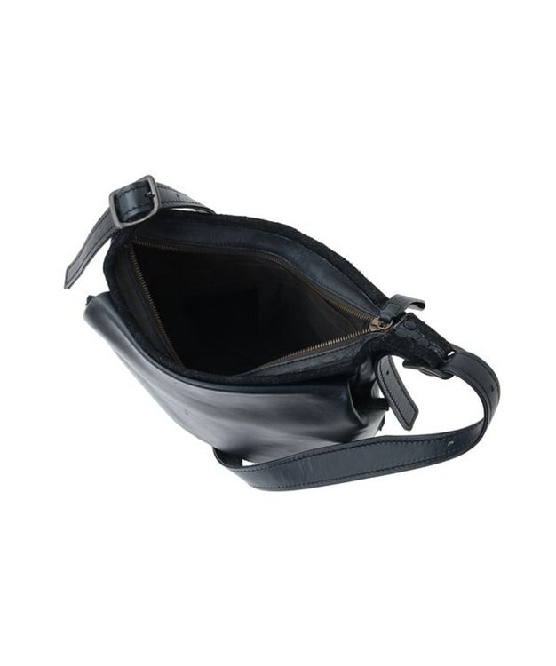 genten ホースレザーバッグB5ショルダー ダークグレー