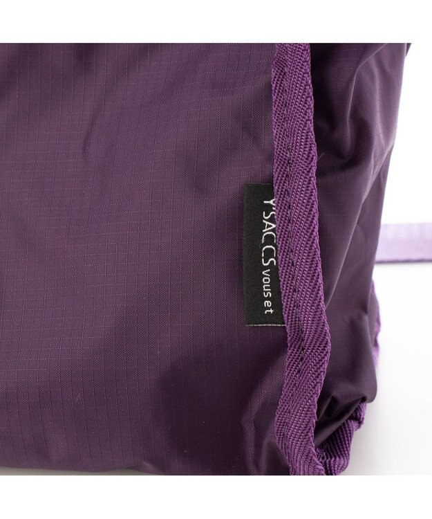 Y'SACCS 【Y’SACCS vous et】リップストップナイロンショルダー Mサイズ パープル