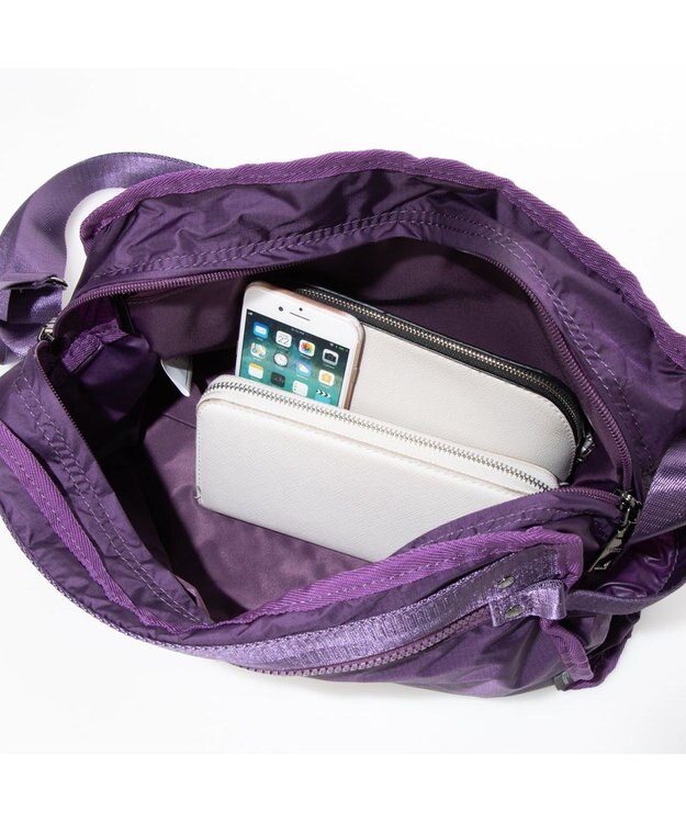 Y'SACCS 【Y’SACCS vous et】リップストップナイロンショルダー Mサイズ パープル