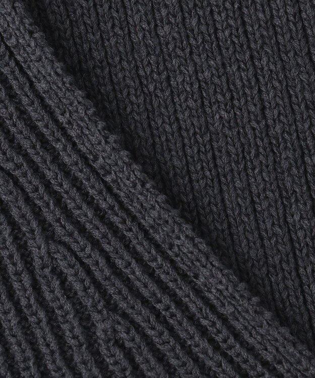 ICB 【洗える】 コットンテープリブベスト チャコール系