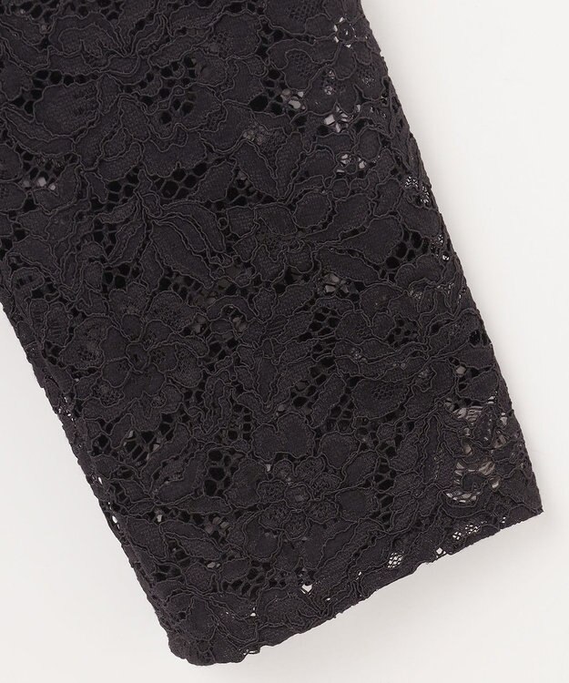 ANY SIS 【2SET】レーススリーブ ブラウス × パンツ セット ブラック