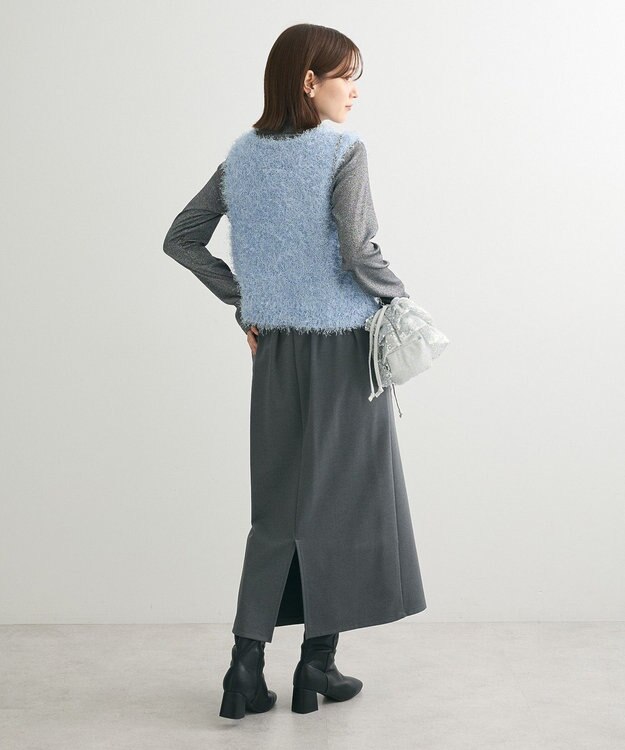 Green Parks あったからくスレ　フロントＺＩＰスカートⅡ Gray Mixture